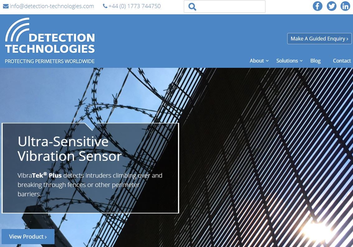 Detection Technology - new website